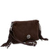 Nomade - Suede leather fringe clutch